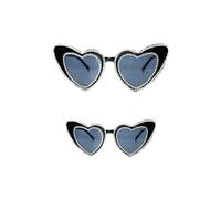 GlamBaby Tiffany Mommy and Me - Lentes de sol a juego para mamá e hijo, lentes de sol de playa duraderos para niños, protección 100% UVA/UVB, lentes de sol elegantes y modernos para 2-9 años, Negro -,