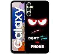 GlamCase Funda para Samsung Galaxy A14 5G/4G, Galaxy A14 5G/4G - Don'T Touch My Phone impresa delgada y elegante funda protectora de plástico duro para Samsung A14 5G/4G, color blanco