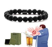 Glame Anti Alcohol Bracelet, Anti Alcohol Magnetic Bracelet Women & Men, Helps Reduce the Urge to Drink, Relieve Anxiety and Stress (A)
