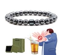 Glame Anti Alcohol Bracelet, Anti Alcohol Magnetic Bracelet Women & Men, Helps Reduce the Urge to Drink, Relieve Anxiety and Stress (K)