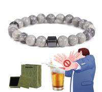 Glame Anti Alcohol Bracelet, Anti Alcohol Magnetic Bracelet Women & Men, Helps Reduce the Urge to Drink, Relieve Anxiety and Stress (R)