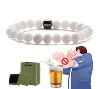 Glame Anti Alcohol Bracelet, Anti Alcohol Magnetic Bracelet Women & Men, Helps Reduce the Urge to Drink, Relieve Anxiety and Stress (U)