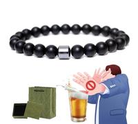 Glame Anti Alcohol Bracelet, Anti Alcohol Magnetic Bracelet Women & Men, Helps Reduce the Urge to Drink, Relieve Anxiety and Stress (C)