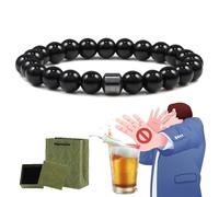 Glame Anti Alcohol Bracelet, Anti Alcohol Magnetic Bracelet Women & Men, Helps Reduce the Urge to Drink, Relieve Anxiety and Stress (M)