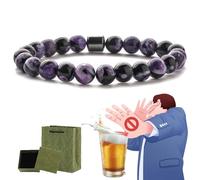 Glame Anti Alcohol Bracelet, Anti Alcohol Magnetic Bracelet Women & Men, Helps Reduce the Urge to Drink, Relieve Anxiety and Stress (S)