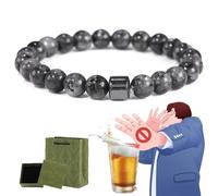 Glame Anti Alcohol Bracelet, Anti Alcohol Magnetic Bracelet Women & Men, Helps Reduce the Urge to Drink, Relieve Anxiety and Stress (W)