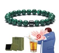 Glame Anti Alcohol Bracelet, Anti Alcohol Magnetic Bracelet Women & Men, Helps Reduce the Urge to Drink, Relieve Anxiety and Stress (F)