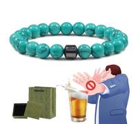 Glame Anti Alcohol Bracelet, Anti Alcohol Magnetic Bracelet Women & Men, Helps Reduce the Urge to Drink, Relieve Anxiety and Stress (J)