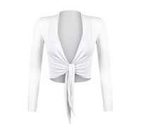 Glamexx24 Bolero Mujer Cardigan Ligera Chaqueta Fiesta Elegante Bolero de Manga Larga Boda Bolero de Noche, L-XL