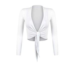 Glamexx24 Bolero Mujer Cardigan Ligera Chaqueta Fiesta Elegante Bolero de Manga Larga Boda Bolero de Noche, L-XL