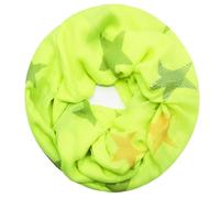 Glamexx24 Bufanda con diseño de estrellas, para mujer, ligera, larga, para primavera y otoño, en muchos colores, amarillo neón, 180cm x 80-90cm