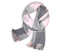 Glamexx24 Bufanda para Mujer de Invierno con Flecos, Larga Tartán Enrejado Mantón, Chal Cálido Regalos de Mujer