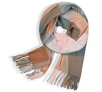 Glamexx24 Bufanda para Mujer de Invierno con Flecos, Larga Tartán Enrejado Mantón, Chal Cálido Regalos de Mujer