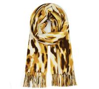 Glamexx24 Bufanda XXL Para Mujer Cuddly Warm Leo Pattern Poncho Con Flecos de 3 Colores de Gran Tamaño