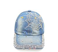 Glamexx24 Gorra de Béisbol para Mujer Ajustable con Pedrería - Algodón Transpirable para Correr, Tenis, Golf y Actividades al Aire Libre