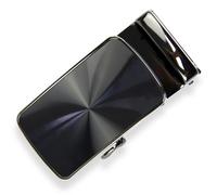 Glamexx24 Hebilla de cinturón para hombre, hebilla de repuesto, trinquete, hebilla de cinturón automática, accesorio adecuado para cinturón ancho de 35 mm, Negro con patrón claro, Talla única
