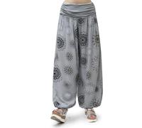 Glamexx24 Pantalones Yoga Mujer Pantalones Bombachos Casuales de Cintura Alta Pantalones Harem Playa Baggy Pants Danza Pilates, Estilos Sólidos y Estampados
