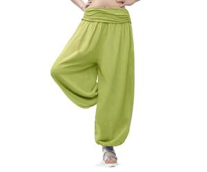 Glamexx24 Pantalones Yoga Mujer Pantalones Bombachos Casuales de Cintura Alta Pantalones Harem Playa Baggy Pants Danza Pilates, Estilos Sólidos y Estampados