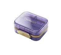 GLAMFORT - Pastillero semanal portátil, organizador de pastillas diario pequeño, organizador de tabletas de viaje con 7 departamentos para guardar vitaminas, medicamentos, píldoras, suplementos