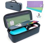 Glamgen Funda de Transporte para Cricut Joy y Cricut Easy Press Mini con Alfombrilla de Corte, 3 Alfombrillas, Alfombrilla de Corte para máquina de Escritura Cricut Joy de 4.5 x 12 Pulgadas, Bolsa de