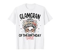 GLAMGRAN of The Birthday Girl Messy Bun - Gafas de Sol Florales Camiseta