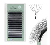 GLAMLASH Extensiones de Pestañas Pelo a Pelo 8D con Pestañas Prefabricadas de Forma W Volumen Rusas(8D,0.07,C,10mm)