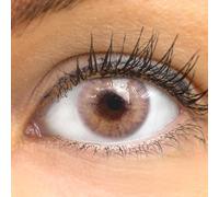 GLAMLENS lentillas de colores rosa Jasmine Pink + contenedor. 1 par (2 piezas) - 90 Días - Sin Graduación - 0.00 dioptrías - blandos - Lentes de contacto rosa de hidrogel de silicona