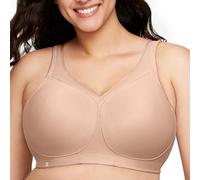 Glamorise Full Figure MagicLift Seamless Wirefree Sports Bra #1006, Sujetador con Copa Completa para Mujer, Beige (Cafe 211), 115H