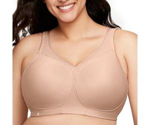 Glamorise Full Figure MagicLift Seamless Wirefree Sports Bra #1006, Sujetador con Copa Completa para Mujer, Beige (Cafe 211), 80I