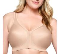Glamorise Magic Lift Front Close Posture Support Bra, Sujetador para Mujer, Beige 125D