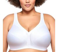 Glamorise Magic Lift Front Close Posture Support Bra, Sujetador para Mujer, Blanco 115B