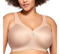 Glamorise Full Figure MagicLift Active Wirefree Support Bra #1005 Sujetador con copa completa, Beige (Cafe 211), 115K (Talla del Fabricante 50K)