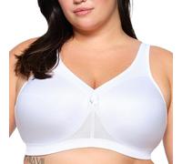 Glamorise MagicLift Active Support Bra Wirefree #1005, Sujetador básico Mujer, Blanco, 115L (Talla del Fabricante: 44K)