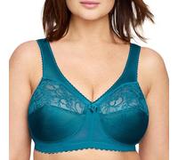 Glamorise MagicLift Original Support Bra Wirefree #1000 Sujetador de Cobertura Completa, Opaco, Verde Azulado Oscuro, 130B para Mujer