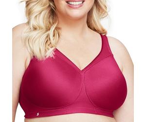 Glamorise MagicLift Seamless Sports Bra Wirefree 1006 Sujetador Deportivo, Opaco, Rojo (rubí), 46H para Mujer