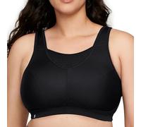 Glamorise No- Bounce Camisole Sports Bra Wirefree 1067 Sujetador Deportivo, Opaco, Negro, 46E para Mujer