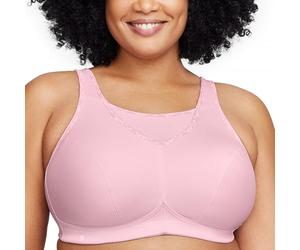 Glamorise No- Bounce Camisole Sports Bra Wirefree 1066 Sujetador Deportivo, Opaco, Rosa (Parfait Pink), 80D (Talla del Fabricante: 36D) para Mujer