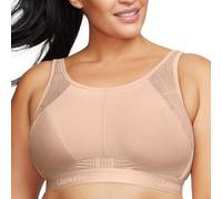 Glamorise No- Sweat Mesh Sports Bra Wirefree #1068 Sujetador Deportivo, Opaco, CafeterA, 42E para Mujer