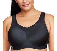 Glamorise Sujetador Deportivo con Aros de Alto Impacto #9066, Opaco, Negro, 115F