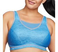 Glamorise Sujetador Deportivo sin rebotes #1067, Opaco, Denim Luz, 46DD para Mujer