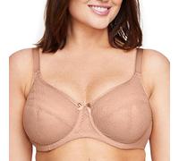 Glamorise Wonderwire Comodidad Encaje Correa #9855 Sujetador de Cobertura Completa, Opaco, Capuccino, 44I para Mujer