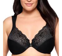 Glamorise Wonderwire Dentelle Aide À la Posture Armature #1255 Full Coverage Bra, Opaco, Negro, 90H para Mujer