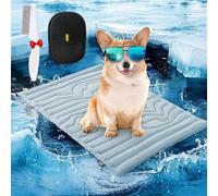 Glamormalls - Alfombrilla de refrigeración para perros, almohadilla de refrigeración para perros 2025, portátil, antideslizante, lavable, para mascotas, para perros y gatos (azul, S: 20 x 16 pulgadas)
