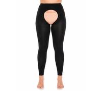 GLAMORY Leotardos 'Breeze 60 Ouvert Microfaser Fußlose Strumpfhose' negro 6XL-7XL EUR