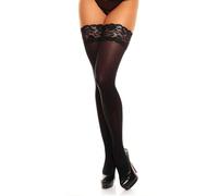 GLAMORY Micro, Medias Autoadhesivas para Mujer, 60 DEN, Negro (Schwarz), 60-62 XXXX Large