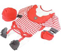 Glamour Girlz Bebé Niñas Bebés Recién Nacido Algodón Primer Primer Cochecito Todo en Uno Gorro Gorro de Alimentación Babero Babero Mameluco Pijama Pies Rasguño Mitones Conjunto de 5 PIEZAS, rosso, 0-3