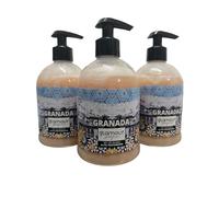 GLAMOUR PARFUM - Jabón de Manos Perfumado Granada Cosmético 3 uds x 500 ml | Ph Neutro con Emolientes Naturales para el Cuidado de la Piel