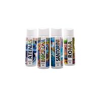 GLAMOUR PARFUM - Pack 4 Recambios Ambientador de Hogar - Fragancia Atenas, Barcelona, Santorini y Roma - 4 x 300 ml - Pack Cosmopolitan - Ambientadores Textiles de Hogar - Reutilizable