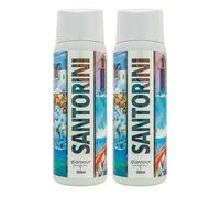 GLAMOUR PARFUM - Pack de 2 Recambios de Ambientador de Hogar Santorini - 300 ml - Aroma Afrutado y Vainilla - Fragancia Larga Duración - Ambientador Textil - para Pulverizar en la Cama o en Cortinas