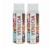 GLAMOUR PARFUM - Pack de 2 Recambios de Ambientador de Hogar Venecia - 300 ml - Fragancia Floral y Herbal - Aroma de Larga Duración - Ambientador Textil - para Pulverizar en la Cama o en Cortinas